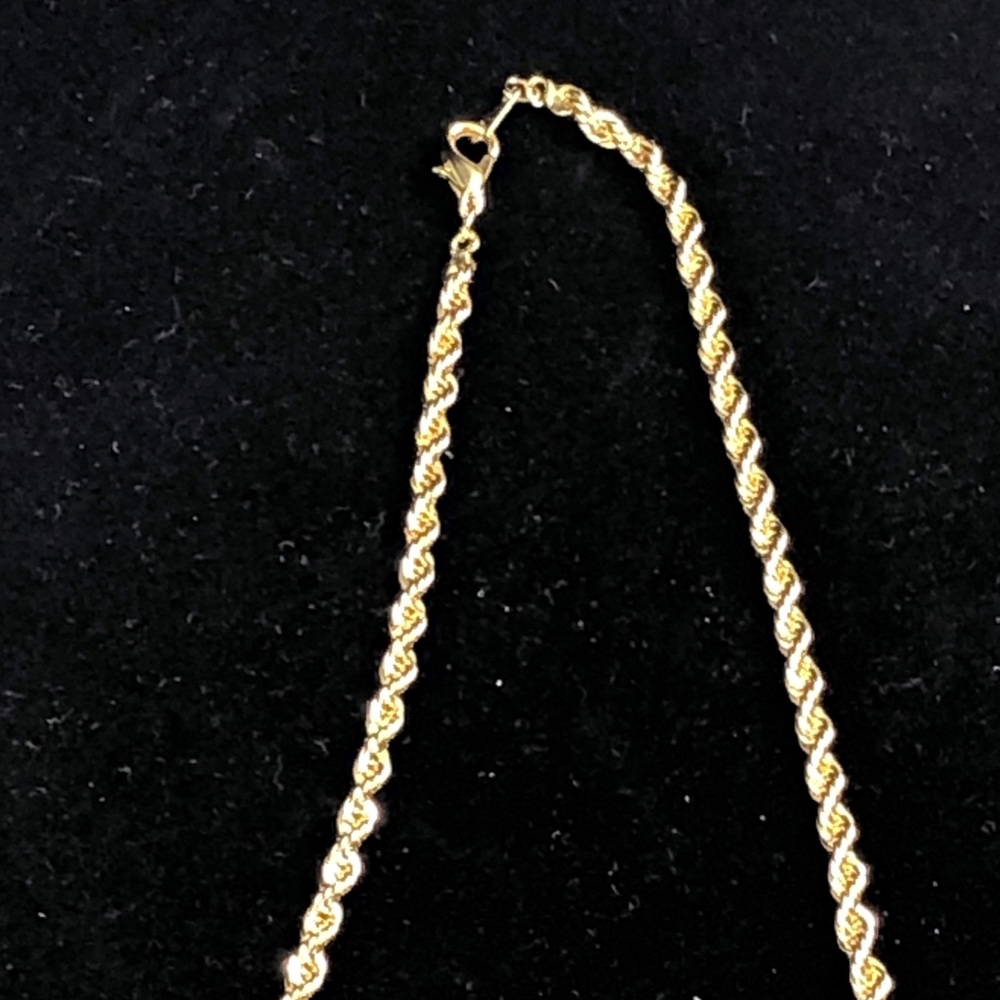20” unisex Diamond-cut 14KT Gold layered chain